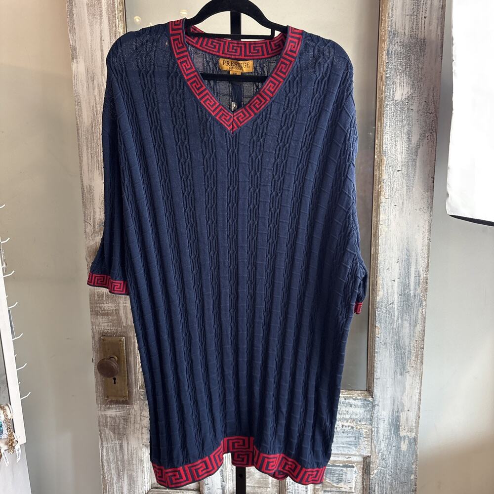 NWT Prestige Original Navy Blue Top Size 4xl